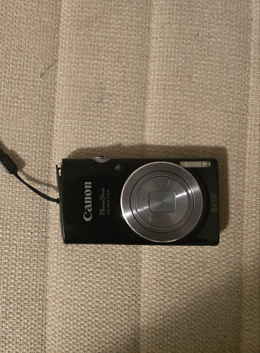 Canon PowerShot ELPH 135 16MP 8x Optical Zoom Digital Camera - BLACK